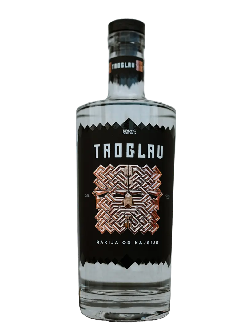 Flaša Troglav rakije od kajsije